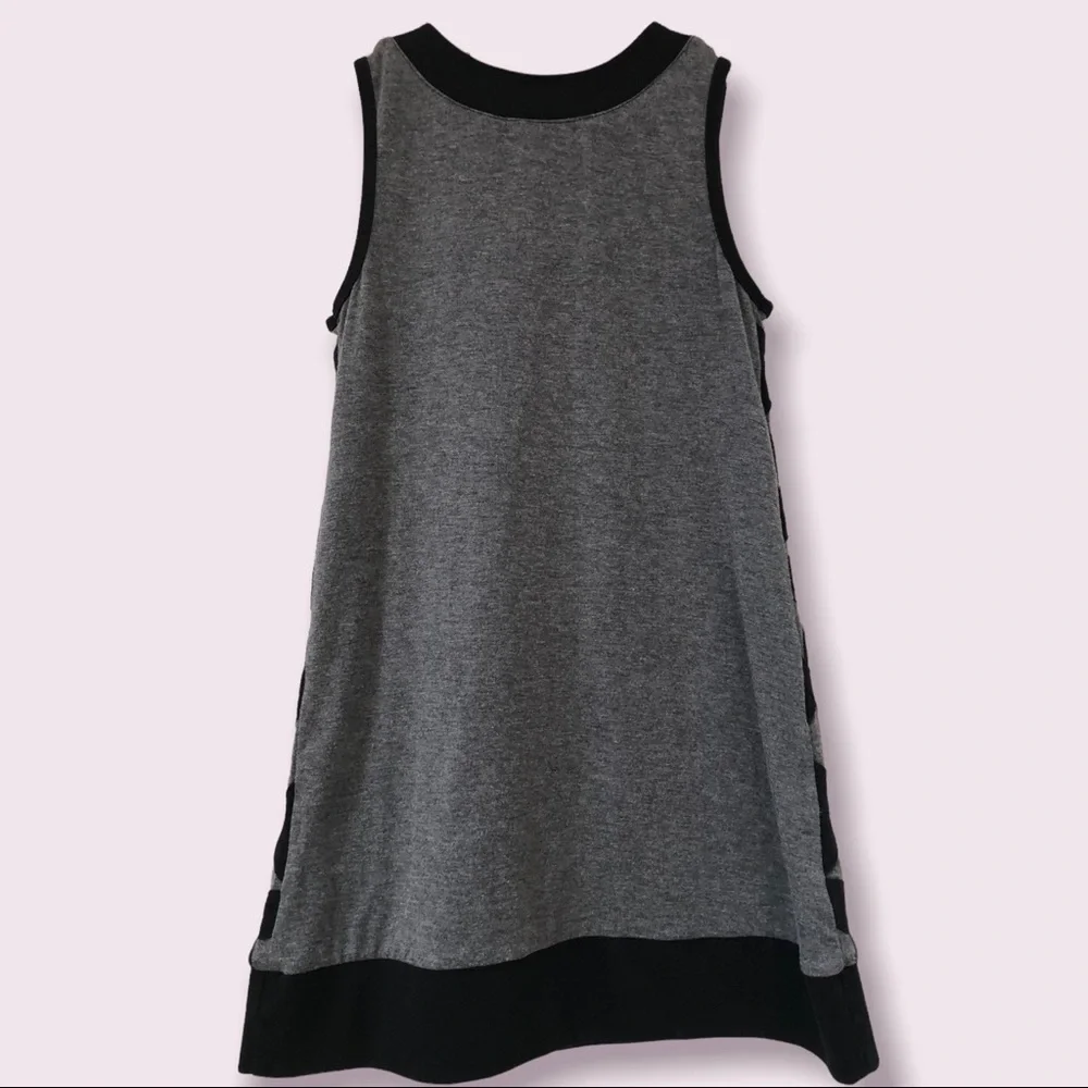 ⭐️ Girls Size 8 Hannah Banana Black and Gray Embellished Tank Dress